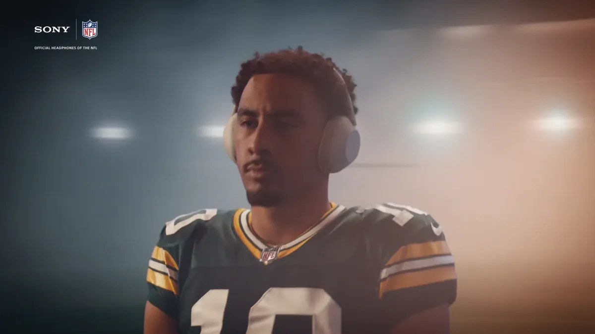 Frame from TVC, Sony x NFL